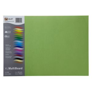 Quill XL Board 210gsm A3 Lime 25 Pack