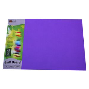 Quill Board 210gsm A3 Lilac 5 Pack