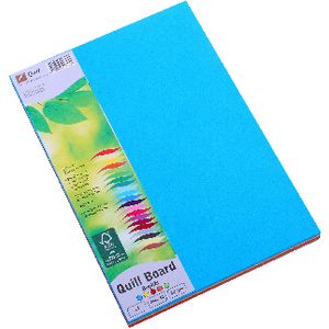 Quill XL MultiBoard 210gsm A5 Brights Assorted 50 Pack