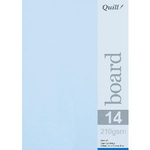Quill A5 210gsm Board Powder Blue 25 Pack