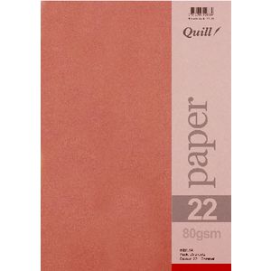 Quill A4 80gsm Paper Caramel 25 Pack