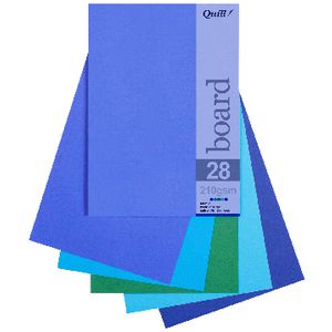 Quill A5 210gsm Board Cold Assorted 25 Pack