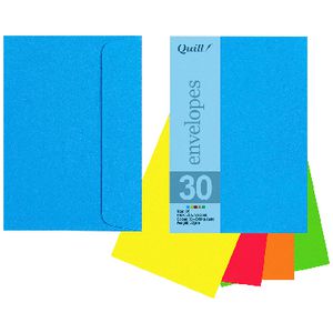 Quill C6 Envelopes Brights Assorted 25 Pack
