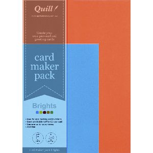 Quill Card Pack Brights Assorted 25 Pack
