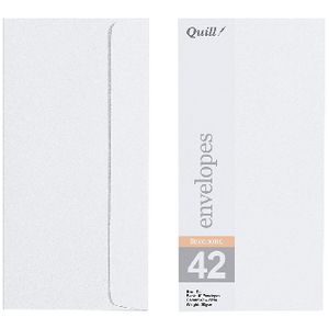 Quill DL Linen Bond Envelopes White 10 Pack