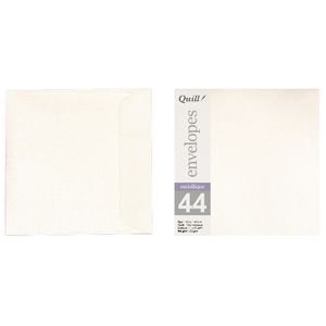 Quill 150mm Square Envelopes Metallique Quartz 10 Pack