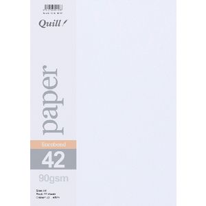 Quill A4 Linen Bond Paper White 25 Pack