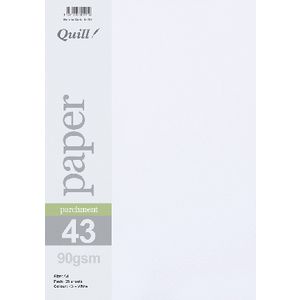 Quill Parchment 90gsm A4 Paper White 25 Pack