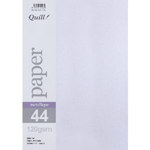 Quill A4 Paper Metallique Quartz 25 Pack