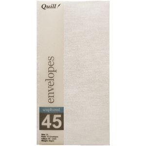 Quill DL Wallet Envelope Linen 10 Pack