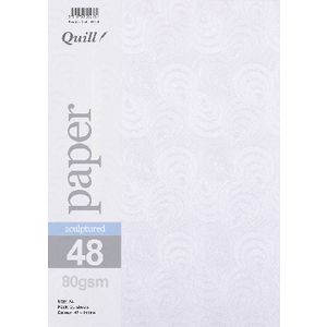 Quill Sculptured 80gsm A4 Paper Iridina 25 Pack
