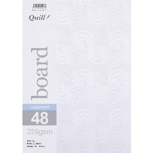 Quill Sculptured 220gsm A4 Board Iridina 25 Pack