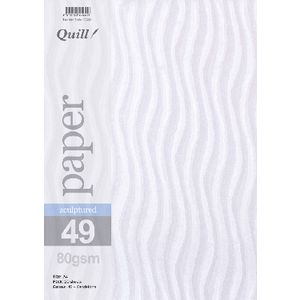 Quill Sculptured 80gsm A4 Paper Sandstorm 25 Pack
