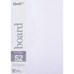 Quill A5 285gsm Metallique Board Peridot 25 Pack