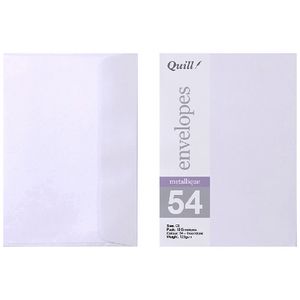 Quill C6 Envelopes Metallique Moonstone 10 Pack