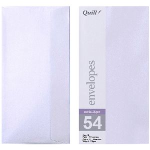 Quill DL Envelopes Metallique Moonstone 10 Pack