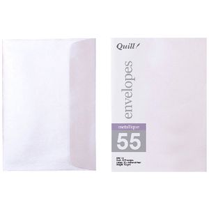 Quill C6 Envelopes Metallique Pearl 10 Pack