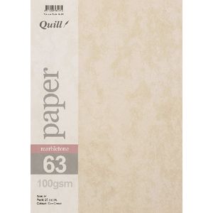 Quill A4 100gsm Marbletone Paper 25 Pack