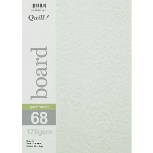 Quill Parchment 176gsm A4 Board Sage 25 Pack