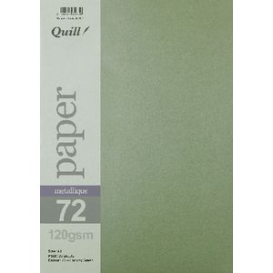 Quill A4 Paper Metallique Fairway Green 25 Pack