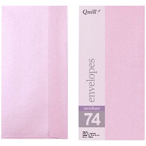 Quill DL Envelopes Metallique Rose Quartz 10 Pack