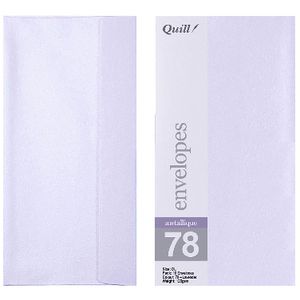 Quill DL Envelopes Metallique Lavender 10 Pack