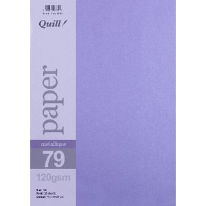 Quill A4 Paper Metallique Amethyst 25 Pack