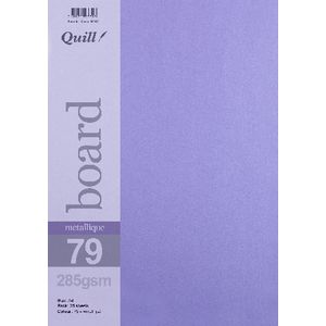 Quill A4 285gsm Metallique Board Amethyst 25 Pack