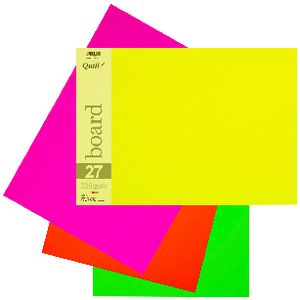 Quill A3 230gsm Board Fluoro Assorted 15 Pack