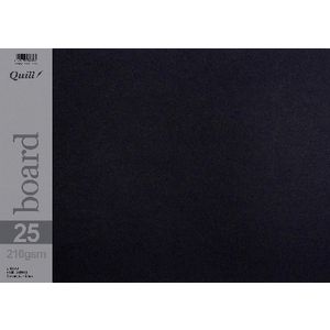Quill A3 210gsm Board Black 5 Pack