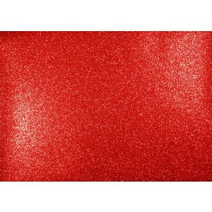 Quill A3 Glitter Sheet Red