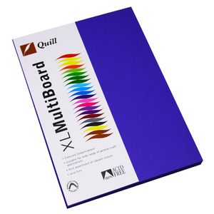 Quill XL MultiBoard 210gsm A4 Violet 50 Pack