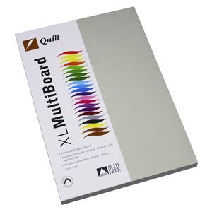 Quill XL MultiBoard 210gsm A4 Grey 50 Pack
