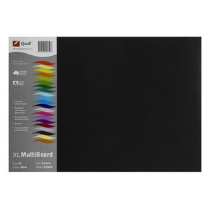 Quill XL MultiBoard 210gsm A3 Black 5 Pack