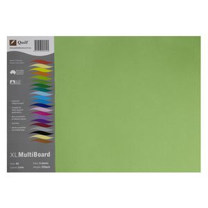 Quill XL MultiBoard 210gsm A3 Lime 5 Pack
