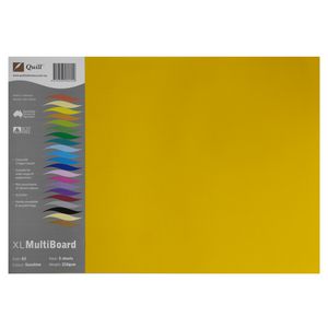 Quill XL MultiBoard 210gsm A3 Sunshine 5 Pack