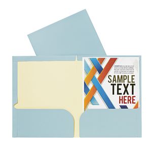 Report Cover A4 Matte Laminate Dusty Blue