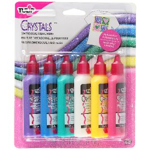 Tulip Dimensional Crystal Fabric Paint 6 Pack