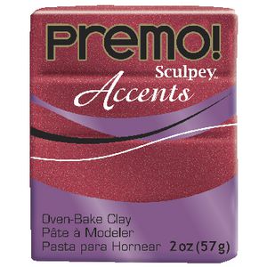 Sculpey Premo Accents Modelling Clay Red Glitter 57g