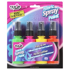Tulip Fabric Spray Neon 4 Pack