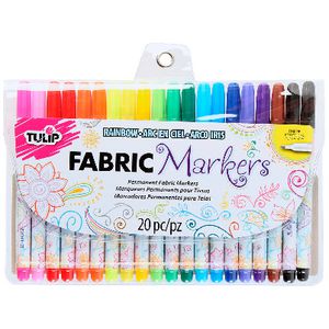 Tulip Fine Tip Fabric Markers 20 Pack