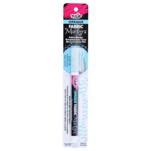 Tulip Opaque Fabric Marker White