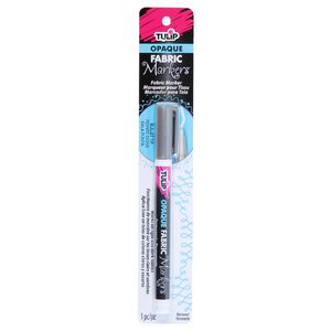 Tulip Opaque Fabric Marker Silver