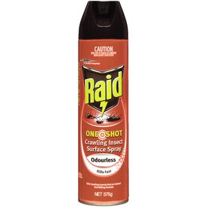Raid One Shot Odourless Surface Spray 375g