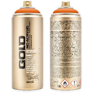 Montana GOLD Spray Paint 400mL Orange