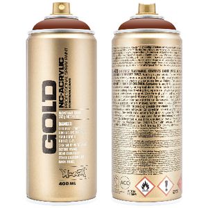 Montana GOLD Spray Paint 400mL Orange Brown