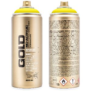 Montana GOLD Spray Paint 400mL 100% Yellow