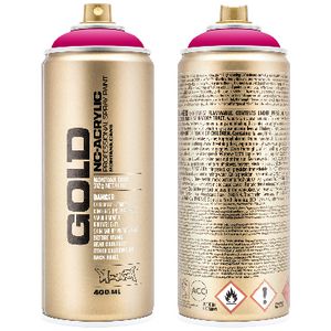 Montana GOLD Spray Paint 400mL 100% Magenta