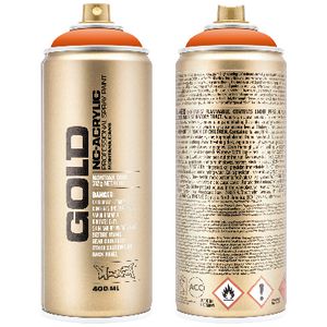 Montana GOLD Spray Paint 400mL Shock Orange