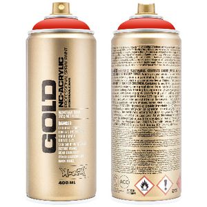 Montana GOLD Spray Paint 400mL Shock Orange Dark
